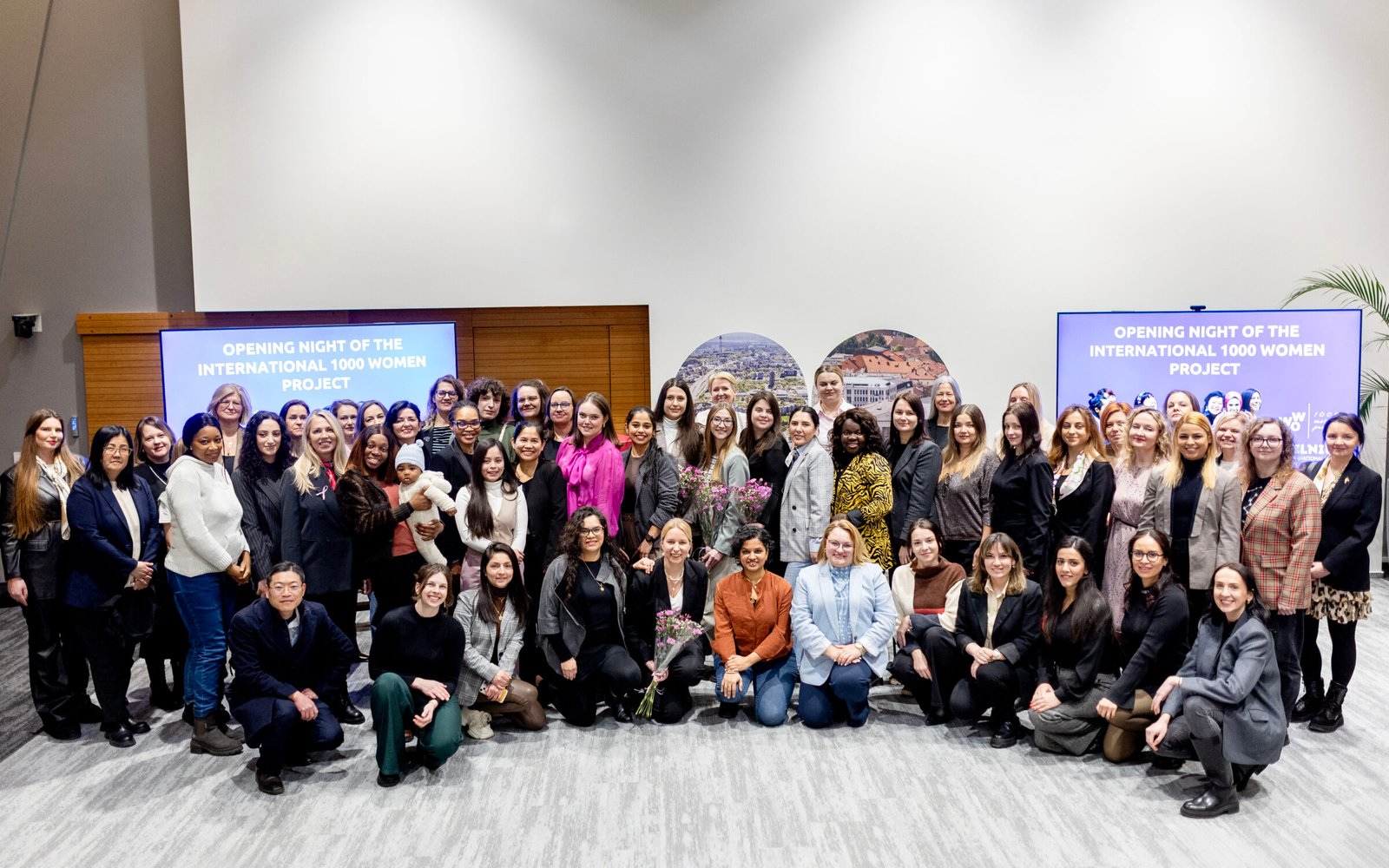 A large group at a Sol Claro community event